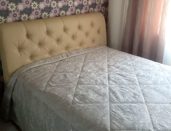 Кровать Life 4  Райтон фото кожа бежевая