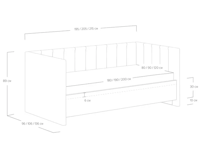 Кровать-диван Alice
