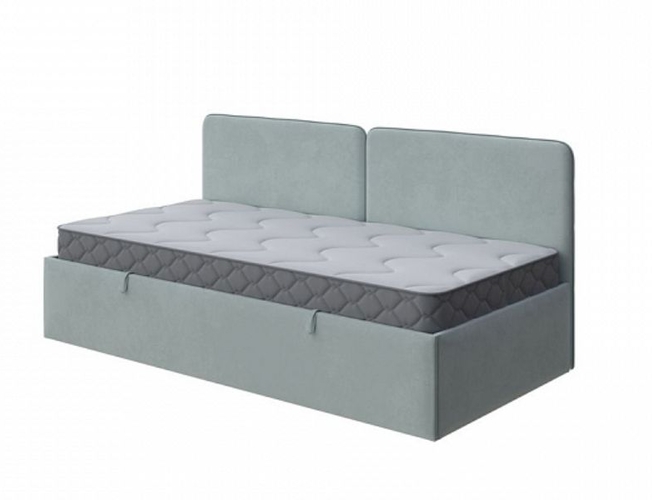 Кровать Bruno с подъемным механизмом, велюр casa мятный