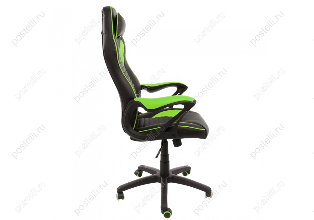 Игровое кресло Leon черное/зеленое (Арт. 1877)